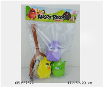 The latest version of angry birds three bird suit with a bow - OBL637572