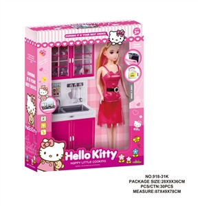 Hello Kitty pink solid color combination pattaya pyrene in the kitchen - OBL637576