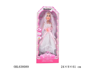 22寸音乐空身高档婚纱芭比娃娃 - OBL638089