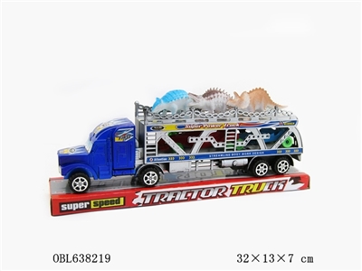 FRICTION DOUBLE DECK TRAILER - OBL638219