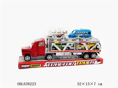 FRICTION DOUBLE DECK TRAILER - OBL638223