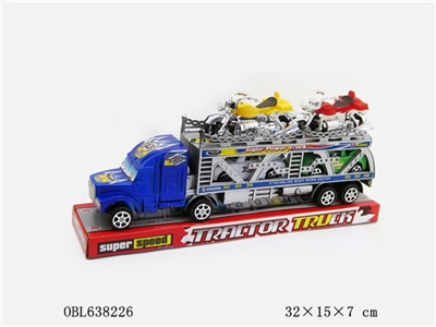 FRICTION DOUBLE DECK TRAILER - OBL638226