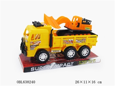 Solid color wheel plated on inertial engineering vehicle simulation a bulldozer - OBL638240
