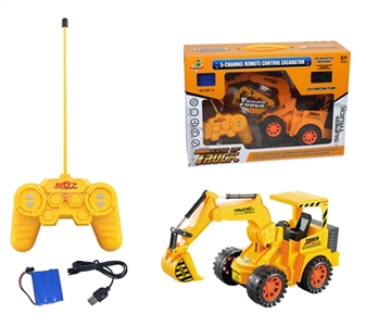 Remote control stunt light truck (excavator. 5 passband seven lights. Equipped with 3.6 V rechargeab - OBL638317