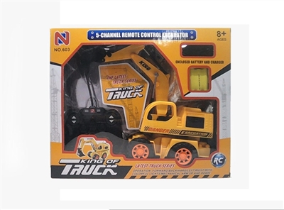 Remote control stunt light truck (excavator. 5 passband seven lights. Equipped with 3.6 V rechargeab - OBL638321