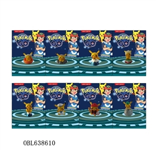 1.5 -inch pokemon single figures card installed, eight - OBL638610