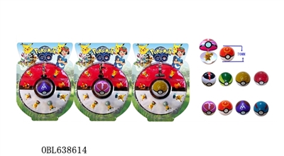 1.5 -inch pokemon eight figures 1 only 3 inch pokemon ball 1 2-2.5 inch characters with the card, in - OBL638614