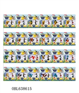 2 inch pokemon only 1 2-2.5 inch only pokemon character figurines card installed, 24 style - OBL638615