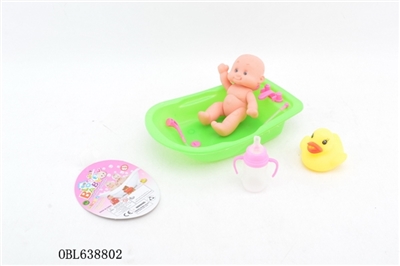 Cartoon evade glue baby tub outfit - OBL638802