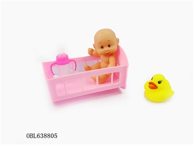 Cartoon evade glue doll baby cradle suits - OBL638805