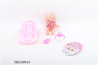 Evade glue dolls small basket suit with clothes - OBL638810