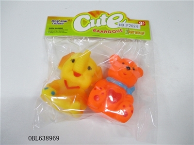 Two lining plastic animal zhuang - OBL638969