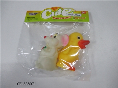 Two lining plastic animal zhuang - OBL638971