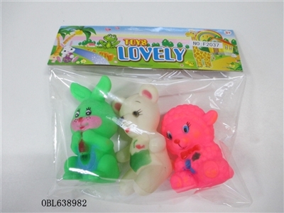Three lining plastic animal zhuang - OBL638982
