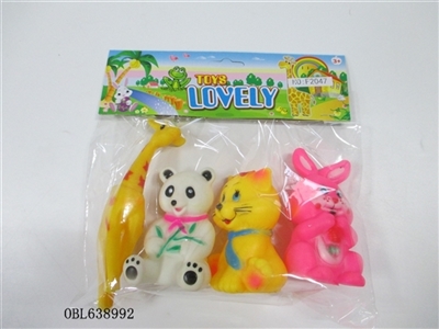 Four zhuang lining plastic animal - OBL638992
