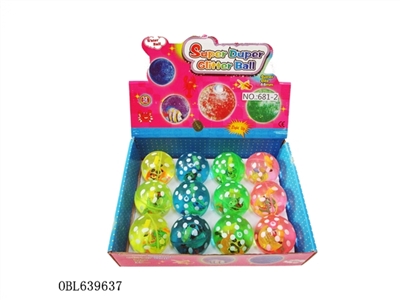 Box 12 zhuang 6.5 cm all over the sky star spongebob flash bounce the ball - OBL639637