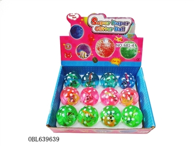 Box 12 zhuang 6.5 cm all over the sky star fish flash bounce the ball - OBL639639