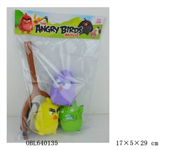 The latest version of angry birds three bird suit with a bow - OBL640135