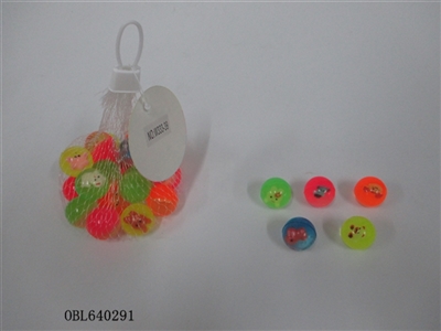 Bounce the ball 2.7 cm mesh bag 20 grains of animals - OBL640291