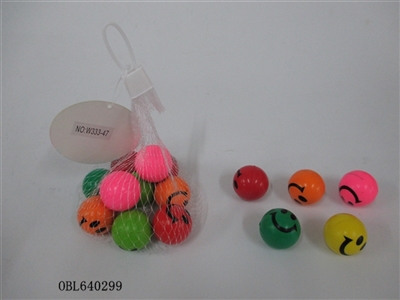 3.2 cm mesh bag 10 smiling face bounce the ball - OBL640299