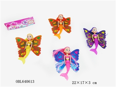 7寸花仙蝴蝶单只4款混装 - OBL640613