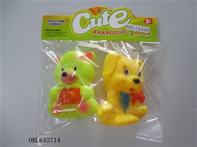 Two lining plastic animal zhuang - OBL640714