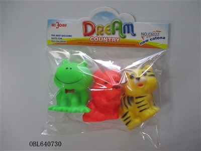 Three lining plastic animal zhuang - OBL640730