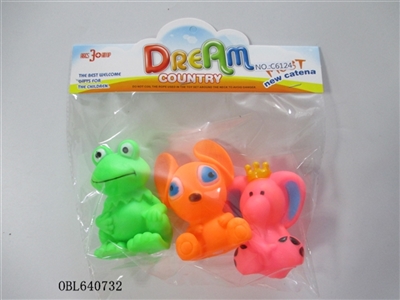 Three lining plastic animal zhuang - OBL640732