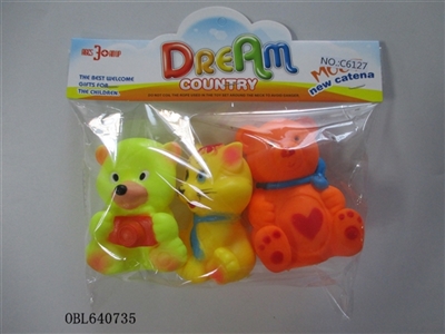 Three lining plastic animal zhuang - OBL640735