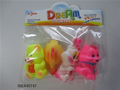 Four zhuang lining plastic animal - OBL640747