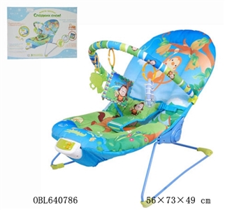 婴儿摇椅 带音乐和振动，三个位置可调 - OBL640786
