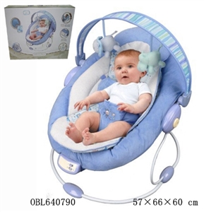 婴儿摇椅 带音乐和振动，二个位置可调 - OBL640790