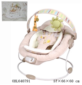 婴儿摇椅 带音乐和振动，二个位置可调 - OBL640791