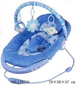 婴儿摇椅 带音乐和振动，二个位置可调 - OBL640796
