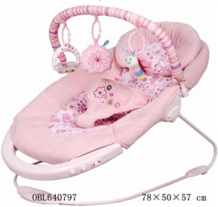 婴儿摇椅 带音乐和振动，二个位置可调 - OBL640797