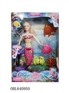 18-inch salon doll Snow and ice colors theme song long sound IC - OBL640955