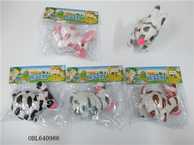 Light fluffy electric striped rabbit - OBL640986