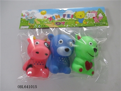 Three lining plastic animal zhuang - OBL641015