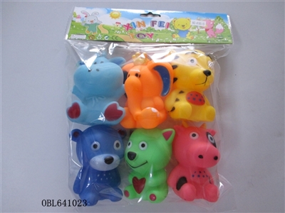 Six lining plastic animal zhuang - OBL641023