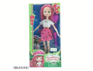 10 inch solid body strawberry doll - OBL641041