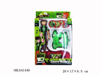 The latest version of BEN10 doll watch launchers Special skateboard 