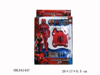 The latest edition of the spider-man doll watch launchers Special skateboard 
