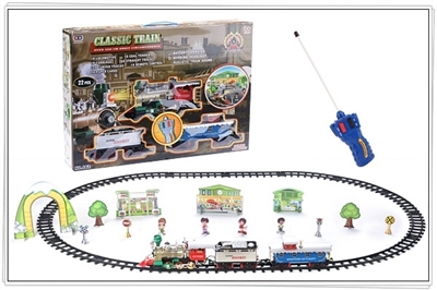 Remote control light music track train - OBL641656