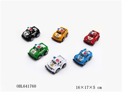 六款六色喷漆电镀座椅回力越野车6PCS - OBL641760