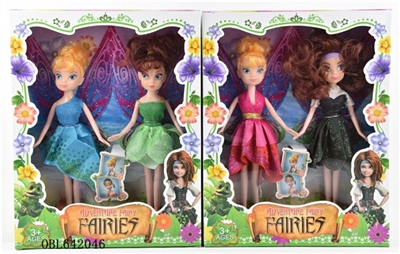 9 inches solid fashion pirate two fairy, orange - OBL642046
