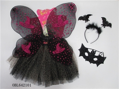 Butterfly wings headdress matchs skirt a mask - OBL642101