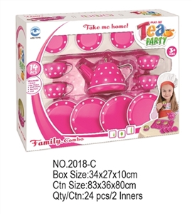 Pink dot printed tea sets - OBL642615