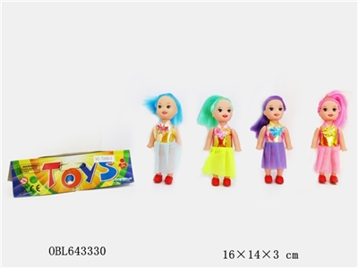 4 only hollow 3 inches of barbie - OBL643330