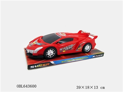 实色喷漆仿真惯性赛车（红、蓝） - OBL643600