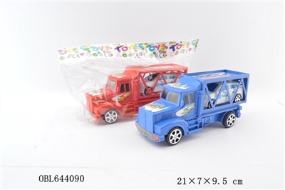 惯性双层拖头车载1只警车 - OBL644090